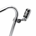 Chrome Short Angled Peg Mounting Kit With Zombie Sull Foot For Bike 1-1 4 Inch Front Engine Guard Frame Tube Iron 883 Xl883n