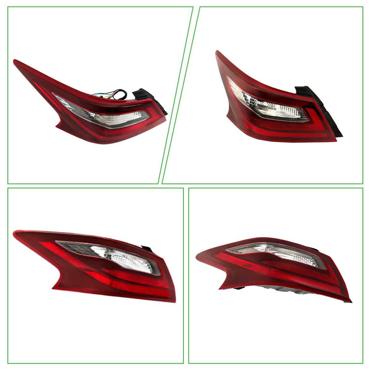 Left Side Tail Light Assembly Replacement For Altima Sr 2016 2017 2018 Rear Brake Lamp 26555-9hs1a Red Driver Housing 1 Pack