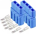 30amp Anderson Connectors Pp15 To 45 Blue W 12-16 Awg Heavy Duty Contact 30a 600v Pack Of 7 