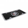 Buick Color Logo Black Acrylic License Plate With Chrome Frame Kit