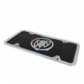 Buick Color Logo Black Acrylic License Plate With Chrome Frame Kit