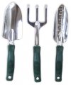 Toolusa 3-piece 12 30 5 Cm Aluminum Garden Hand Tools Ergonomic Pvc Handles Comprehensive Set For Digging Planting Weeding 
