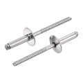 50pcs 5 32 X1 2 304 Stainless Steel Large Flange Round Head Rivets Cap Open End Blind For Construction Automotive Manufacturing 