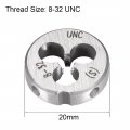 Uxcell 8-32 Unc Round Die Machine Thread Right Handing Alloy Tool Steel Screw Thread Cutting 2pcs