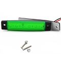 10 Pack 6 Led Side Marker Lights Green Clearance Tail Brake Stop Lamps For 12v Truck Bus Trailer Suv Van Waterproof Ip66 3 8 In 