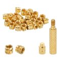 20 Pcs Threaded Inserts With Soldering Iron Tip Press Tool M6 X 6mm H 9mm Od Brass Metric Knurled Nuts Heat Set Embedment Nut 