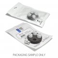 Ipick Image For Chevrolet Corvette C7 Logo White On Shining Silver Aluminum Tire Valve Stem Caps