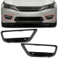Kuafu Fog Light Trim Bezela Compatible With 2013-2015 Honda Accord Sedana Replacement For Ho1039111 Ho1038111 71112t2aa10