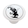 Bubble Fairy Silhouette High Gloss Ceramic Drawer Knob 