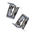 Trim Panel Clips For Chevy Corvette 1998 2019 Steel Silver Fasteners 0 43 In Hole Size 2 Pieces Fits 11519432 11588650 11609727 