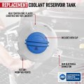 Engine Coolant Reservoir Tank Replacement By Aa Ignition Compatible With Audi And Vw A3 Q3 Rs3 Tt Beetle Cc Eos Golf Gti Jetta
