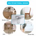 Uxcell 8pcs Angle Bracket Stainless Steel 25x25mm Corner Brace Fastener L Shaped Right Brackets Protector Shelf Support With