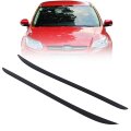 Windshield Pillar Molding Trim Pair For Ford Focus 2012 2018 Outer A Driver And Passenger Side Black Replaces Cp9z-5803137-a 