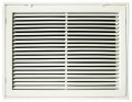 Truaire 14 In X 20 Steel White Fixed Bar Return Air Filter Grille 