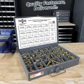 Metric Class 10 9 Hex Flange Frame Bolts Nuts Zinc Yellow Assortment Kit 370 Pcs