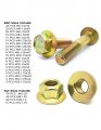 Metric Class 10 9 Hex Flange Frame Bolts Nuts Zinc Yellow Assortment Kit 370 Pcs