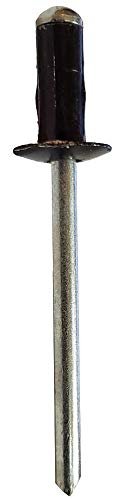 3 16 Diameter X 062- 250 Grip Range Aluminum Multi-grip Black Anodized Finish Lo-profile Head Pack Of 100 Pieces