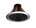 6 Deep Self Flange Air-shut Baffle Trim For Line Voltage Recessed Light-black 