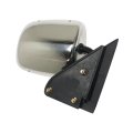 Door Mirror Passenger Side For Chevy C2500 1990 To 2000 Polished Steel Manual Adjust Non Heated Folding Below Eyeline 