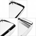 X Autohaux Pair Car Rear View Mirror Silver Tone For Toyota Land Cruiser 1980-1996