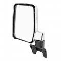X Autohaux Pair Car Rear View Mirror Silver Tone For Toyota Land Cruiser 1980-1996
