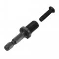 Uxcell Keyless Drill Chuck 0 8-10mm Capacity 3 8-24unf Thread With Hex Shank Adapter 1 2 Socket Square Converter For Electric