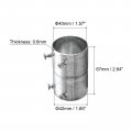 Emt Coupling 40mm 1 9 16 Inch Set Screw Conduit Fittings 67mm Length Electrical Pipe Connector 0 9mm Wall Thick 8 Pack