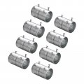 Emt Coupling 40mm 1 9 16 Inch Set Screw Conduit Fittings 67mm Length Electrical Pipe Connector 0 9mm Wall Thick 8 Pack 