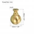 Patikil 1 4-27 Lamp Finial Ball Cap Knob Shade Harp Top Screw Decoration For Table Lamps Floor Brass