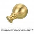 Patikil 1 4-27 Lamp Finial Ball Cap Knob Shade Harp Top Screw Decoration For Table Lamps Floor Brass