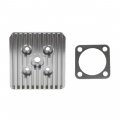 Hgc Cnc Silver Cylinder Head For Racing 66cc 80cc Engine Motorized Bike Bicycle 