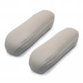 2pcs Replacement Seat Armrest Cover Leather Dark Gray For Ford F250 F350 Excursion Lariat 1999 2000 2001 2002 2003 2004 2005