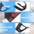 X Autohaux 3 Pcs Abs Plastic Carbon Fiber Pattern Black Interior Steering Wheel Cover Trim For Toyota Corolla 2020-2022 Inner