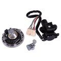 Cicitree Set Ignition Switch Fuel Gas Tank Cap Cover Lock Keys Compatible For Kawasaki Ninja 250r Ex250f 1988-2007