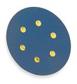 Norton Pressure Sensitive Adhesive Medium Low-profile Pad With 5 Vacuum Holes Diameter 000 Rpm Pack Of 