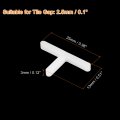 300pcs Wall Floor Tile Plastic T-shape Spacers Tiling Tools 2 5mm 3 32 For Ceramic Installation White