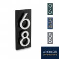 Montague Metal Products Floating Modern 6a A Number Vertical Address Plaque-assembled-address Sign-house Numbers