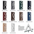 Montague Metal Products Floating Modern 6a A Number Vertical Address Plaque-assembled-address Sign-house Numbers