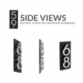 Montague Metal Products Floating Modern 6a A Number Vertical Address Plaque-assembled-address Sign-house Numbers