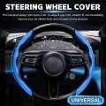 Cartist Steering Wheel Cover 2 Setsbon Fiber Car For Men Women Anti-slip Comfortable Grip Durable Universal Fit 99 Car Black