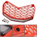 Sautvs Front Red Grille With Led Light For Maverick X3 New Premium Bumper Mesh Grill Bar Can-am Max Turbo R 2017-2024