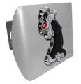 Elektroplate Officially Licensed Looney Tunes Sylvester The Cat All Metal Brushed Chrome Hitch Cover For Trucks And Suvs Fits 