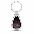 Ipick Image For Dodge R T Logo Black Dome Chrome Metal Teardrop Key Chain Keychain Official Licensed