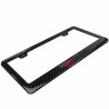 Ipick Image Made For Chevrolet Corvette C6 Z06 3d In Dark Gray On Real Carbon Fiber Abs Plastic License Plate Frame