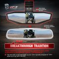 Mzs Aluminum Utv Rearview Center Mirror Ranger Rear View For Xp 1000 Crew Diesel Midsize 500 570 Crew  900 Ev Etx Defender Hd 5