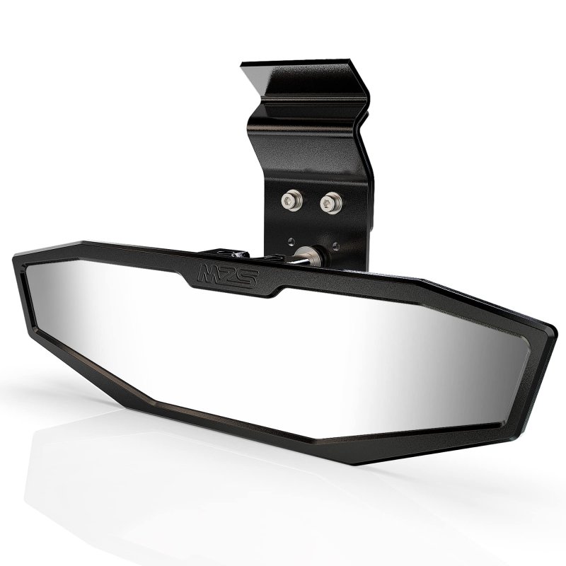 Mzs Aluminum Utv Rearview Center Mirror Ranger Rear View For Xp 1000 Crew Diesel Midsize 500 570 Crew  900 Ev Etx Defender Hd 5