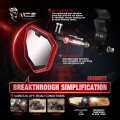 Mzs Aluminum Utv Rearview Center Mirror Ranger Rear View For Xp 1000 Crew Diesel Midsize 500 570 Crew  900 Ev Etx Defender Hd 5