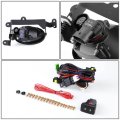 Auto Dynasty Pair Clear Lens Front Bumper Driving Fog Lights Lamps With Switch Replacement For Honda Civic Coupe 2006-2008
