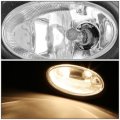 Auto Dynasty Pair Clear Lens Front Bumper Driving Fog Lights Lamps With Switch Replacement For Honda Civic Coupe 2006-2008