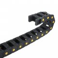 Uxcell R55 25mm X 50mm Black Plastic Open Type Cable Wire Carrier Drag Chain 1m Length For Cnc